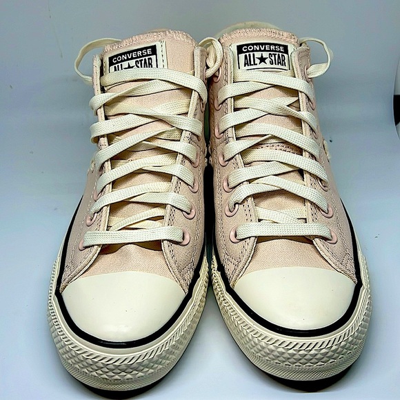 Converse Women’s CTAS Madison Mid Sneakers Pale Petal/Egret/Black Size 9.5 - Picture 6 of 14